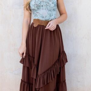 Joyfolie Pansey Bodysuit In Steel Blue
Floral (NWT)